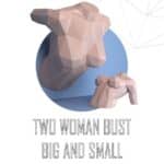 Sculpture femme en papercraft 3D
