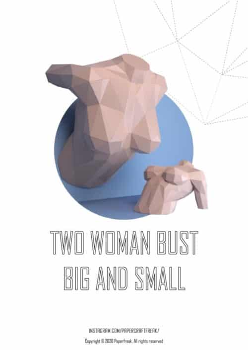Sculpture femme en papercraft 3D