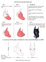 Papercraft Dobermann Helm Maske in Origami 3D Papercraft Dobermann Helm Maske in Origami 3D