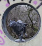 Loup en papercraft 3D à assembler