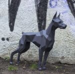 Doberman en papercraft 3D