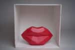 Lèvres rouges en papercraft 3D