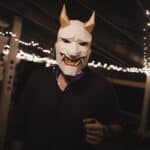 Masque démon Oni en papercraft 3D