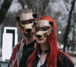 Masque loup en papercraft 3D