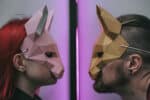 Masque chat en papercraft 3D