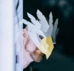 Masque d'aigle en papercraft 3D
