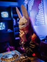 Masque lapin 3D en papercraft