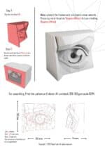 Papercraft 3D yeux gauche et droit