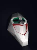 Masque clown en papercraft 3D
