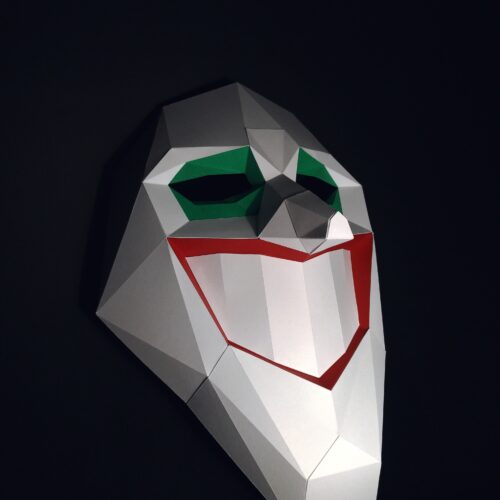 Masque clown en papercraft 3D