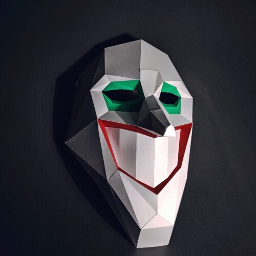 Masque clown en papercraft 3D