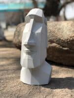 Tête de Moai en papercraft 3D