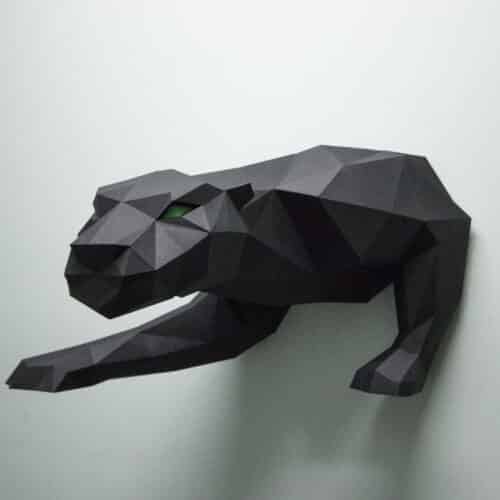 Panthère en papercraft 3D