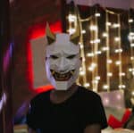 Masque démon Oni en papercraft 3D
