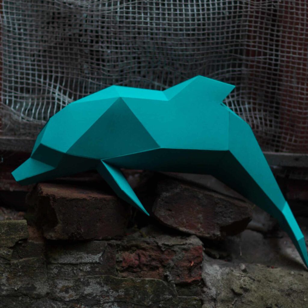 Dauphin en papercraft 3D