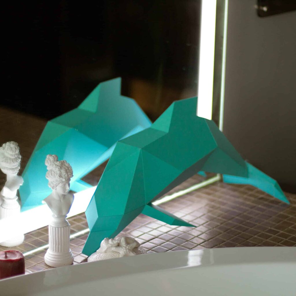 Dauphin en papercraft 3D