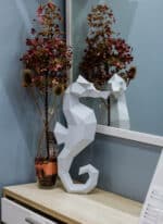 Hippocampe en papercraft 3D