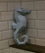 Hippocampe en papercraft 3D