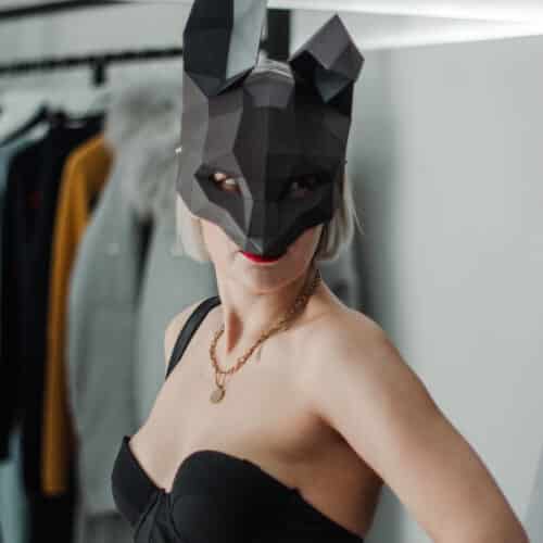 Masque lapin 3D en papercraft