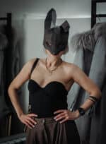 Masque lapin 3D en papercraft