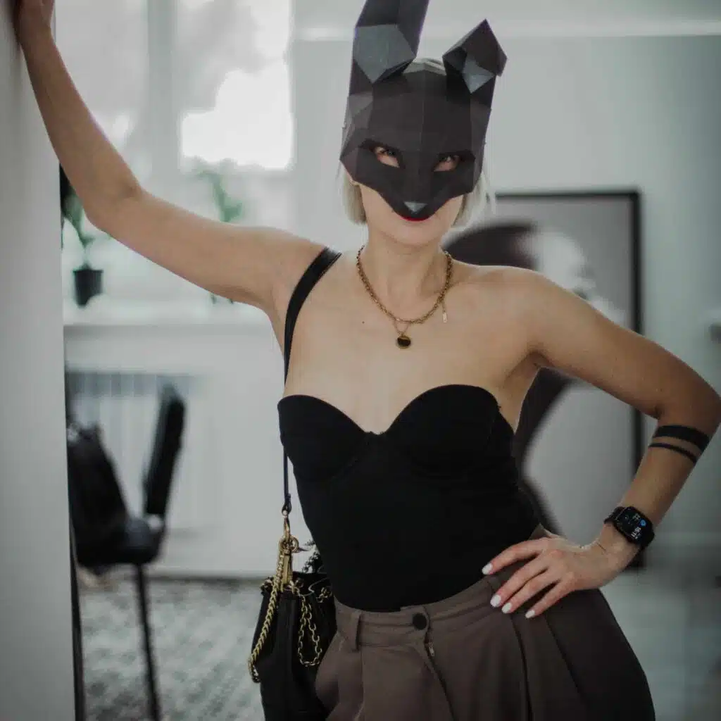 Masque lapin 3D en papercraft