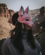 Masque chat en papercraft 3D