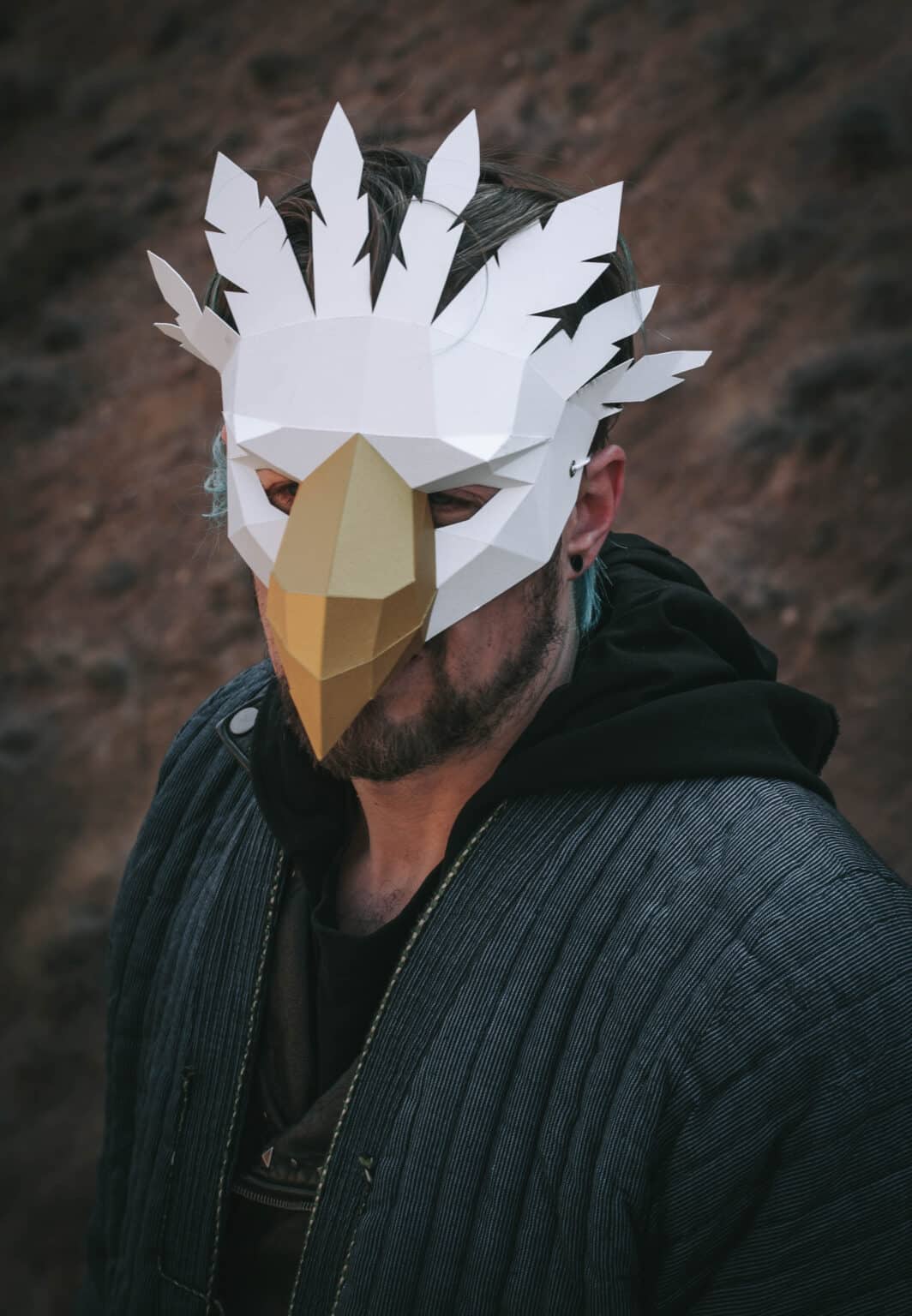 Masque d'aigle en papercraft 3D Masque d'aigle en papercraft 3D