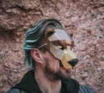 Masque loup en papercraft 3D