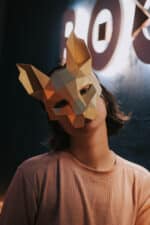 Masque chat en papercraft 3D