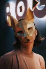 Masque chat en papercraft 3D