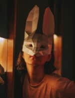 Masque lapin 3D en papercraft