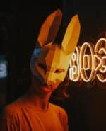Masque lapin 3D en papercraft