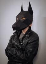Papercraft Dobermann Helm Maske in Origami 3D Papercraft Dobermann Helm Maske in Origami 3D