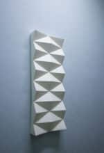 Papercraft 3D sculpture rhombus