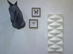 Papercraft 3D sculpture rhombus