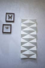 Papercraft 3D sculpture rhombus