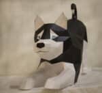 Husky en papercraft 3D