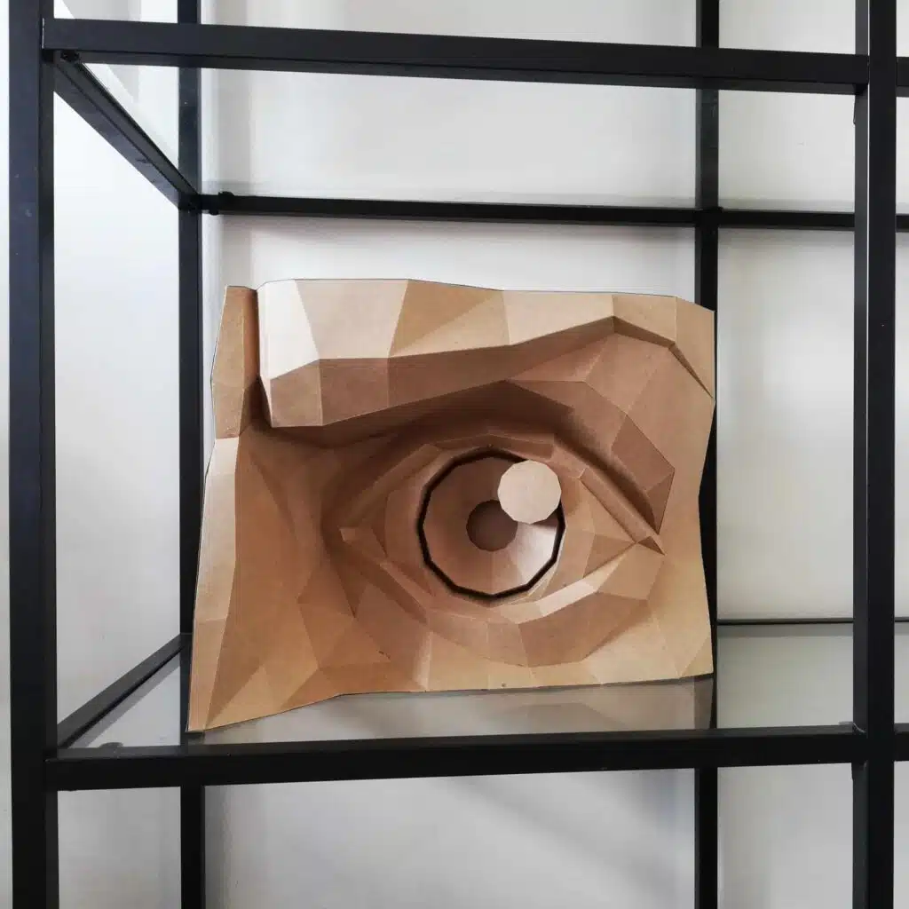 Papercraft 3D yeux gauche et droit