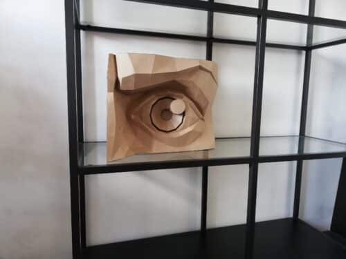 Papercraft 3D yeux gauche et droit