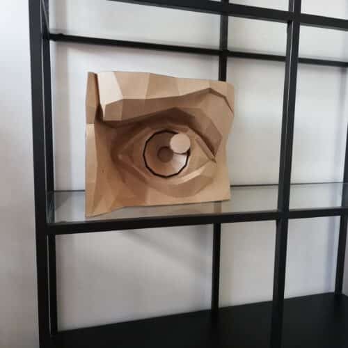 Papercraft 3D yeux gauche et droit