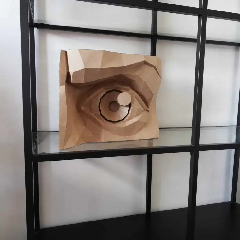 Papercraft 3D yeux gauche et droit