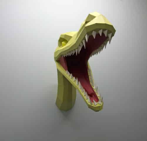 Raptor en papercraft 3D