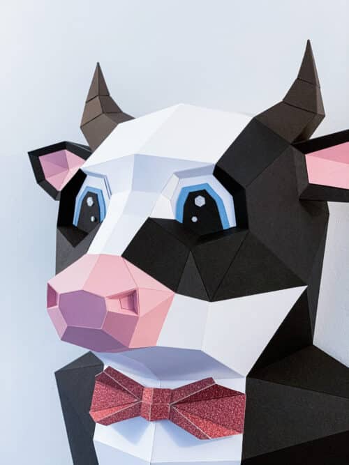 Taureau en costume papercraft 3D