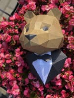 Ours en costume papercraft 3D