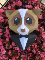Singe en papercraft 3D