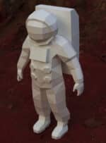 Cosmonaute en papercraft 3D