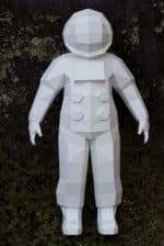 Cosmonaute en papercraft 3D