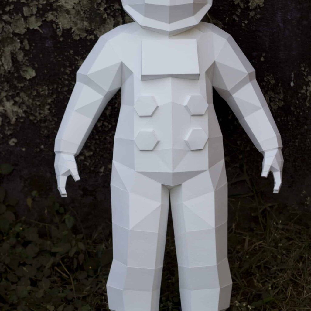 Cosmonaute en papercraft 3D