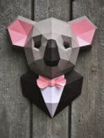 Koala en costume en papercraft 3D
