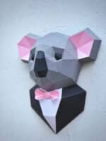 Koala en costume en papercraft 3D